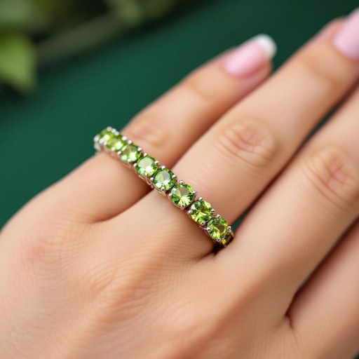 Modern peridot jewelry design
