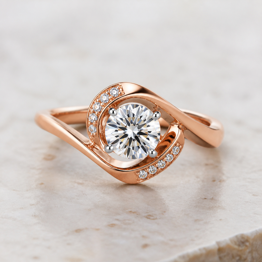A women's ring
photorealistic jewelry design, A women's ring, modern style, just the design no text