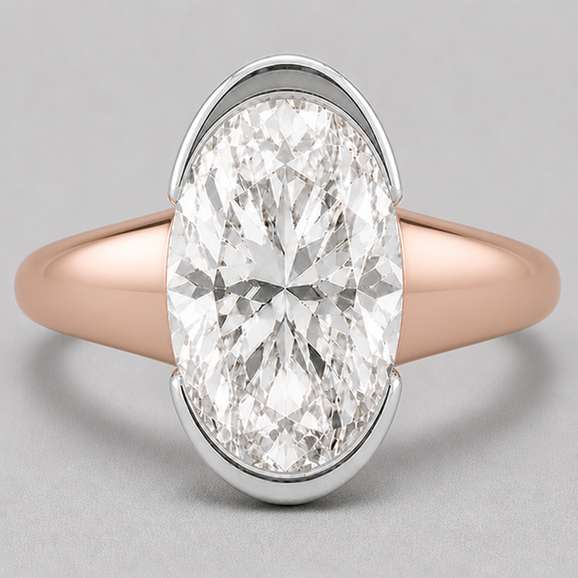 tapered dome band
edit the attached jewelry design with these instructions: tapered dome band. keep it photorealistic, just the design no text