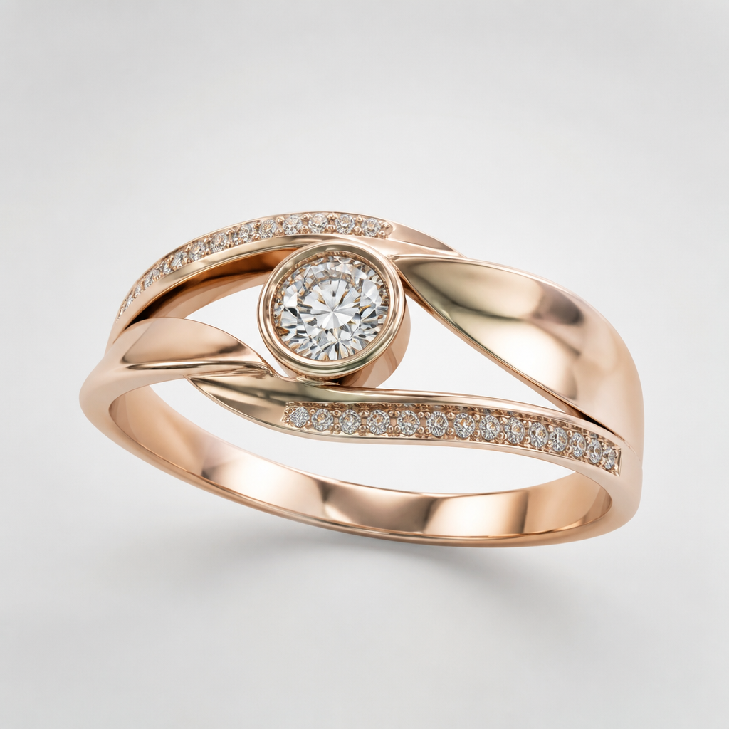 A women's ring
photorealistic jewelry design, A women's ring, modern style, just the design no text