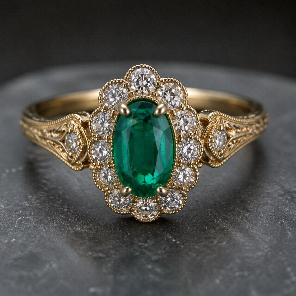 A vintage women's ring
photorealistic jewelry design, A vintage women's ring, vintage style, just the design no text
