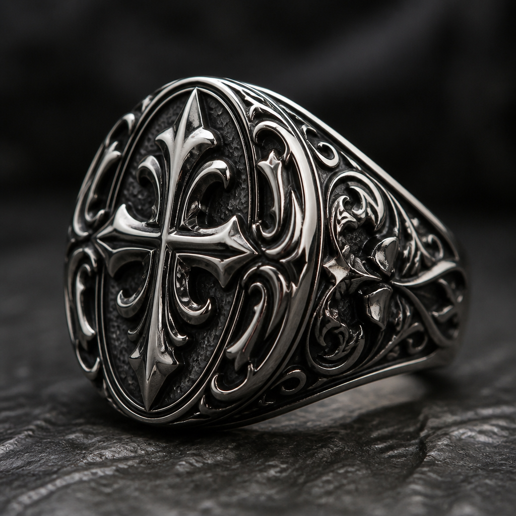 A gothic men's ring
photorealistic jewelry design, A gothic men's ring, gothic style, just the design no text
