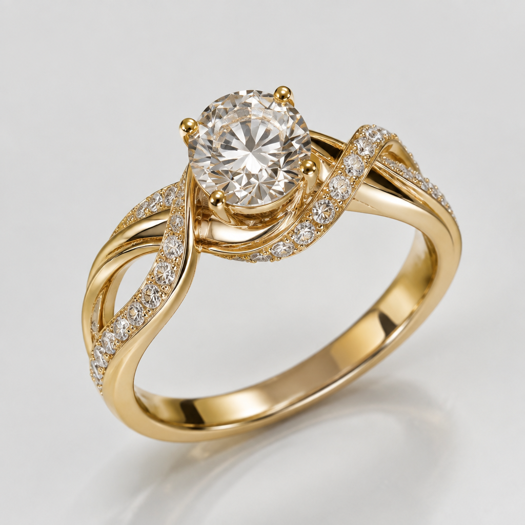 A women's ring
photorealistic jewelry design, A women's ring, modern style, just the design no text