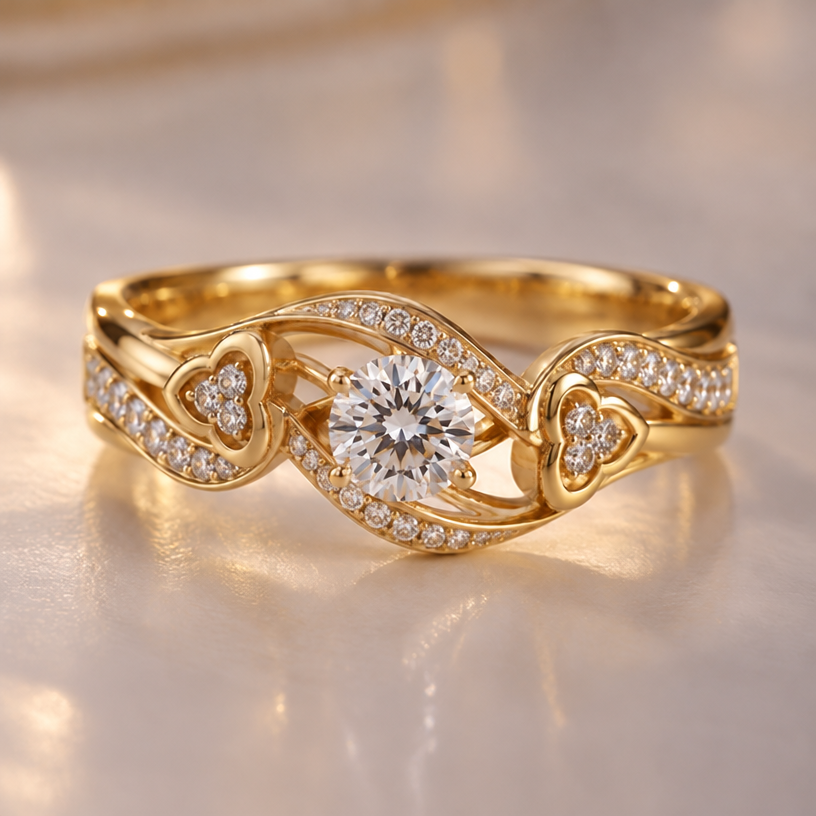 DHIVYAH , VIJAY
edit the attached jewelry design with these instructions: DHIVYAH , VIJAY. keep it photorealistic, just the design no text