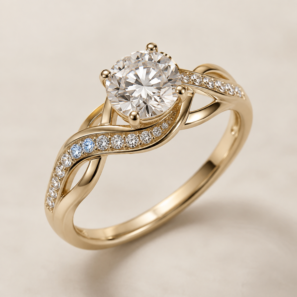 A women's ring
photorealistic jewelry design, A women's ring, modern style, just the design no text