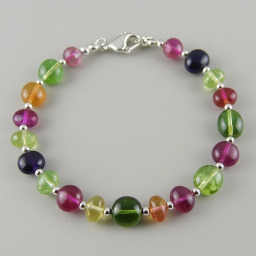 Create jewellery layout from tourmaline multi colour stone round 3 to 5 mm , oval 4 to 6 mm and multi shape according to you and big and small layout 