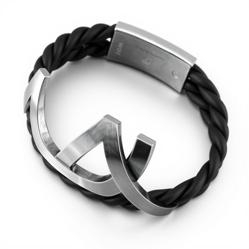 Bracelet for men of double letter A