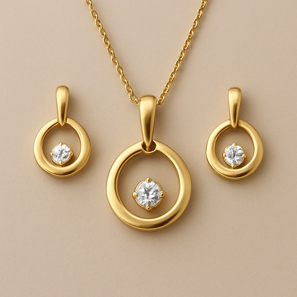 Daily wear pendant set