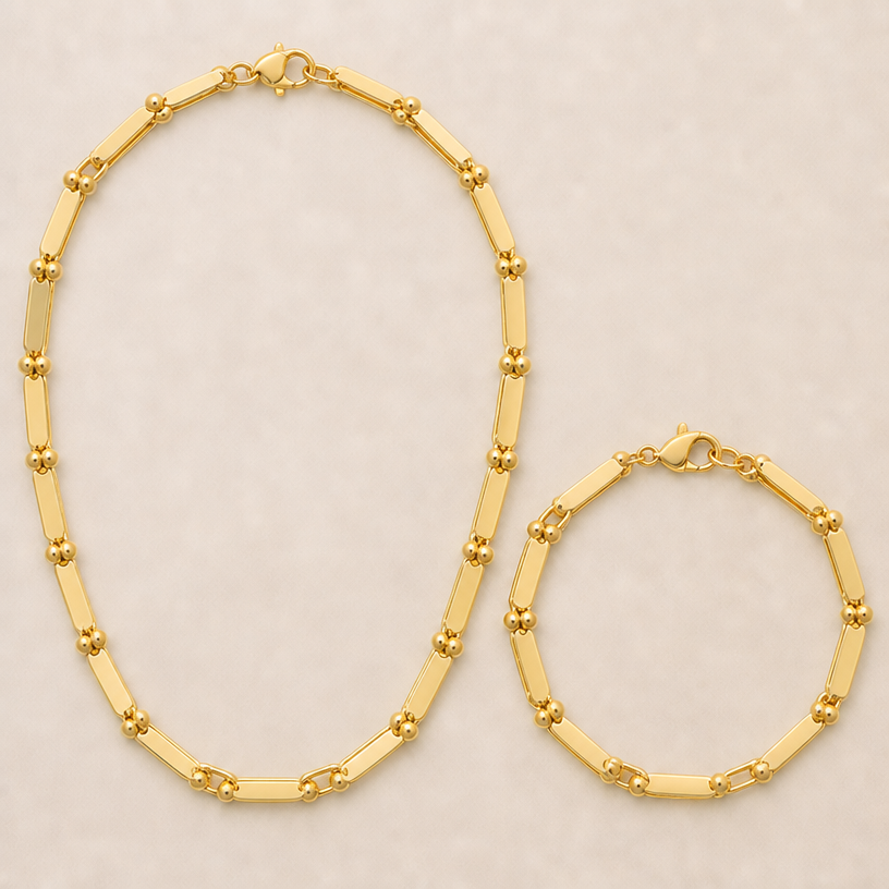 With pamp bars
edit the attached jewelry design with these instructions: With pamp bars. keep it photorealistic, just the design no text