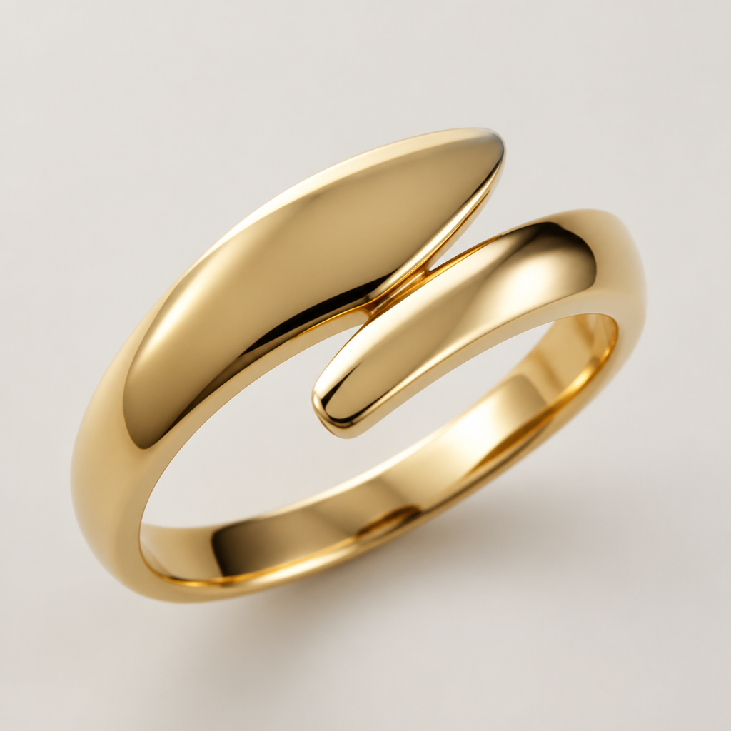 A women's ring made of gold
photorealistic jewelry design, A women's ring made of gold, modern style, just the design no text