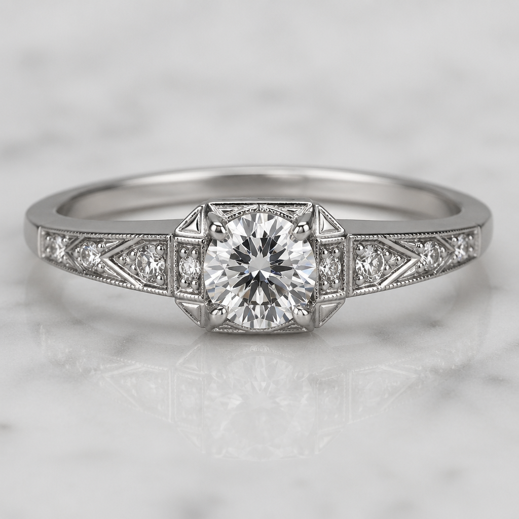 0.35c dimond ring
photorealistic jewelry design, 0.35c dimond ring , art_deco style, just the design no text