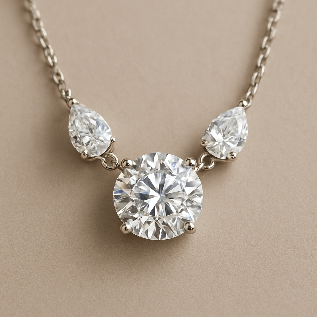 ביקשתי רק 7 קראט באמצע ובשני הצדדים למעלה יותר 2 קראט בכל צד שוכב לצד יהלומי טיפה בשרשרת מולחמים יותר למעלה  בלי באזל ושהיהלומיפ בצדדים שוכבים לצד מצוין יותר למעלה בשרשרת  וברוז יהלומי טיפה בידיוק ככה רק שהיהלומים יבינו יותר גבוהים בשרשרת מולחמים בין לבין השרשרת ירדתי יהלומי שרשרתטיפה       