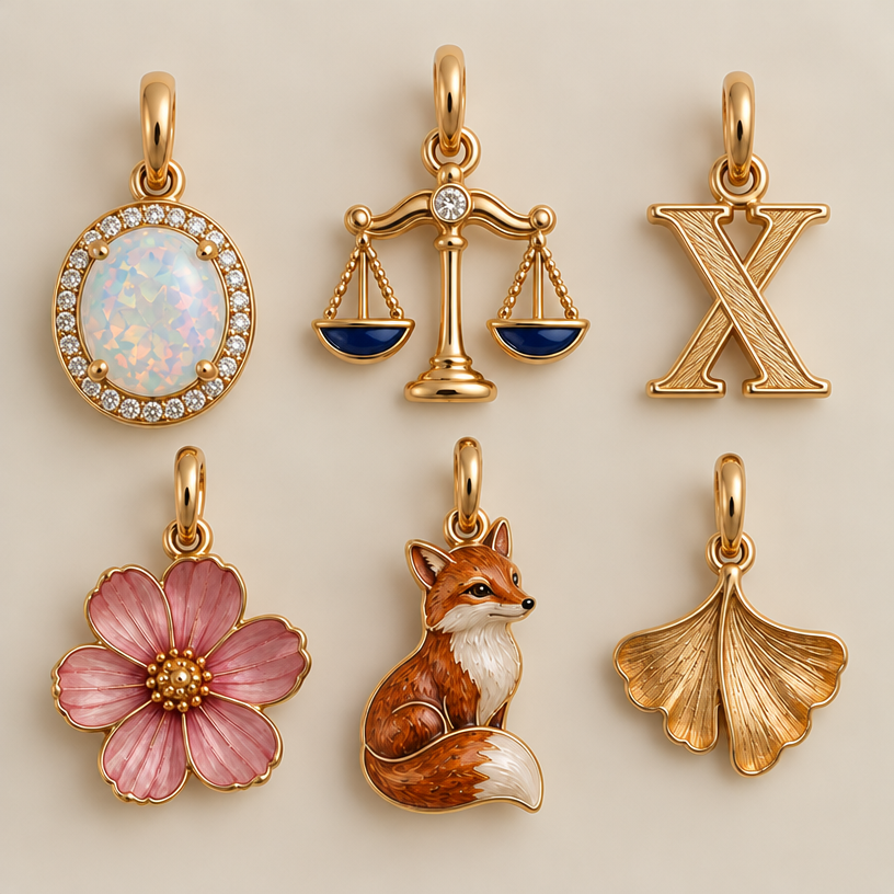 Instead of diamonds on the scales add enamel. The X should be etched not diamonds. What is the last leaf?
edit the attached jewelry design with these instructions: Instead of diamonds on the scales add enamel. The X should be etched not diamonds. What is the last leaf?. keep it photorealistic, just the design no text
