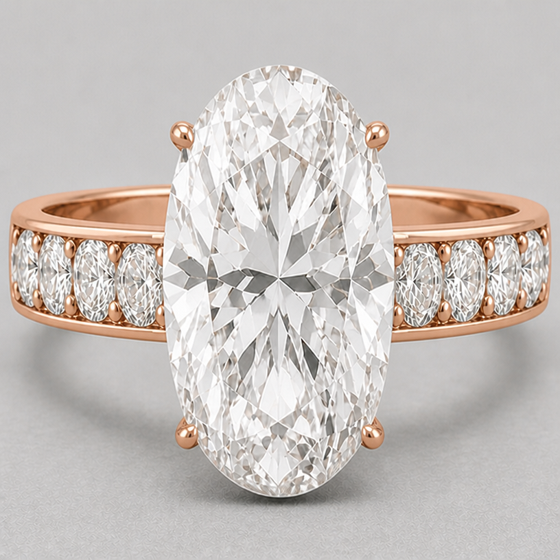 remove the bezel wall on the west and east sides of stone
edit the attached jewelry design with these instructions: remove the bezel wall on the west and east sides of stone. keep it photorealistic, just the design no text