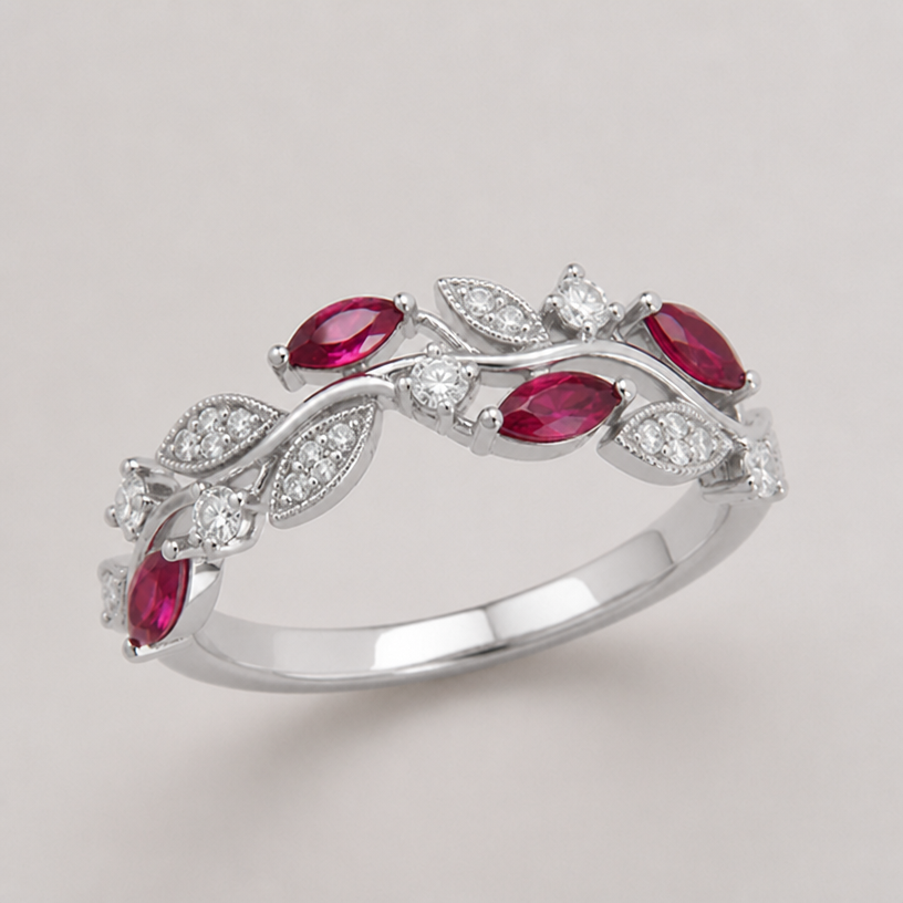 change to 10k white gold
edit the attached jewelry design with these instructions: change to 10k white gold. keep it photorealistic, just the design no text