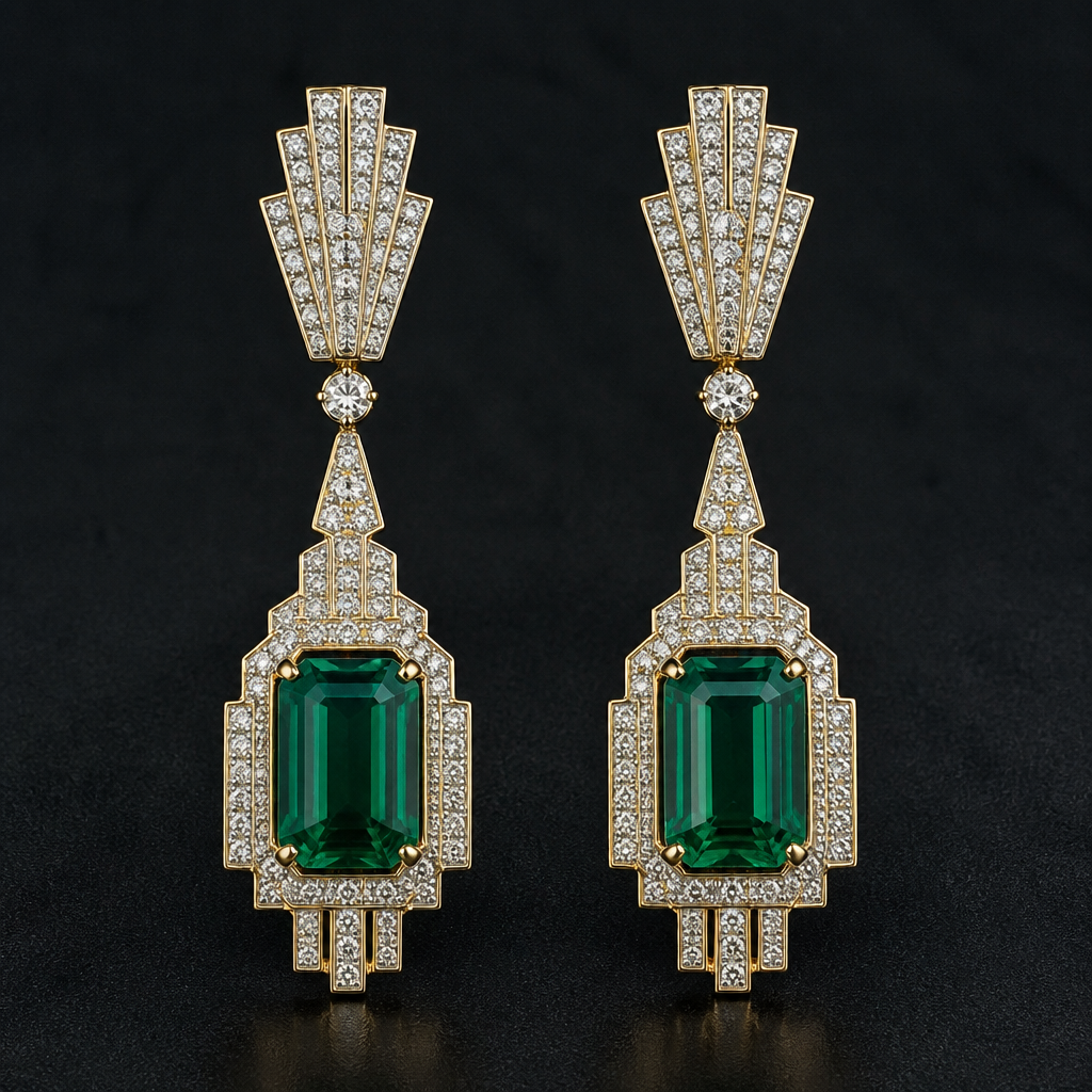 make a good earing and make it attractive
photorealistic jewelry design, make a good earing and make it attractive , art_deco style, just the design no text