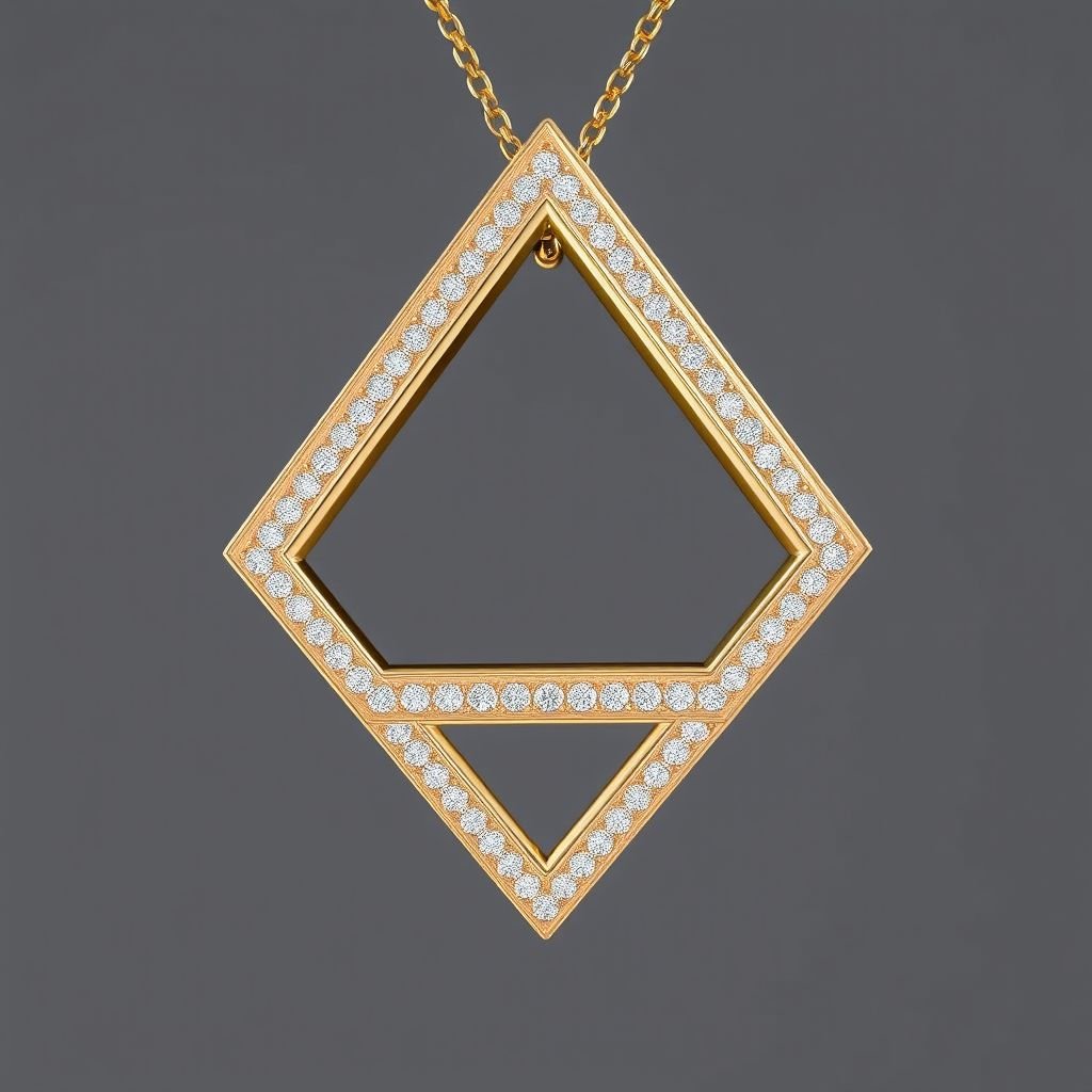 Geomatric pendant DETAILS MAKE THE ICON. You think you've seen pavé? Think again. These rings in yellow and rose gold rewrite the rules of diamond setting. Every curve, every micro-pavé, every contrast is designed not just to sparkle - but to say something. Because real luxury isn't about shouting. It's about whispering elegance through design choices no one else dared to make.
