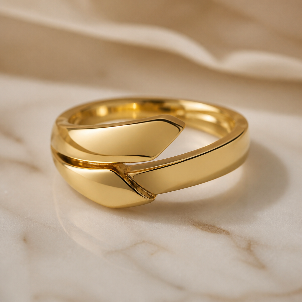 A women's ring made of gold
photorealistic jewelry design, A women's ring made of gold, modern style, just the design no text