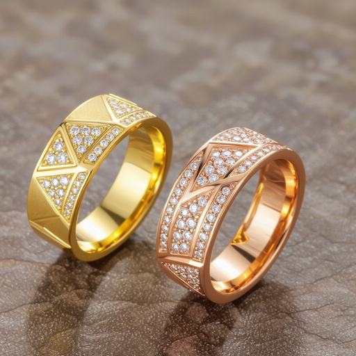 Geomatric DETAILS MAKE THE ICON. You think you've seen pavé? Think again. These rings in yellow and rose gold rewrite the rules of diamond setting. Every curve, every micro-pavé, every contrast is designed not just to sparkle - but to say something. Because real luxury isn't about shouting. It's about whispering elegance through design choices no one else dared to make. These aren't trends. They're statements. Crafted to surprise, worn to be remembered.