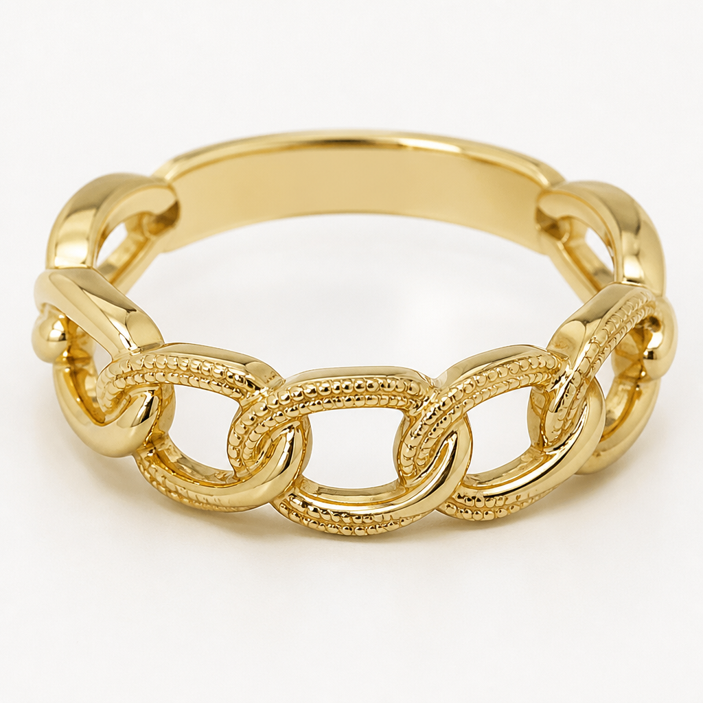 A chain women's ring made of gold, detailed and decorative, moderately ornate. do it like Women's Rings
A Classic, reimagined. The Monaco Chain real gold women's rings
photorealistic jewelry design, A chain women's ring made of gold, detailed and decorative, moderately ornate. do it like Women's Rings
A Classic, reimagined. The Monaco Chain real gold women's rings, chain style, just the design no text
