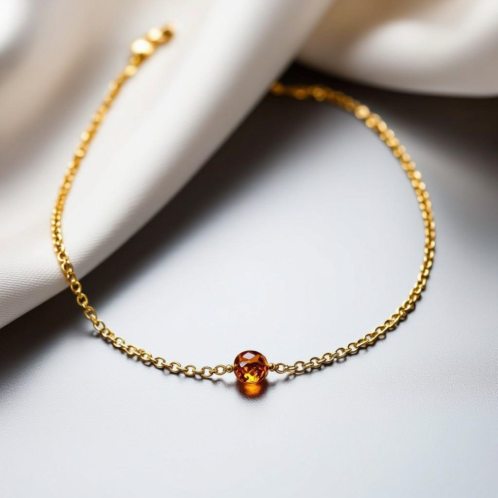 Choker necklace , palma chain style, a bit wide on width :7mm. with a gem stone in the middle matching the widtch. The gem stom colour: brown, orangey, sunny glass looking
