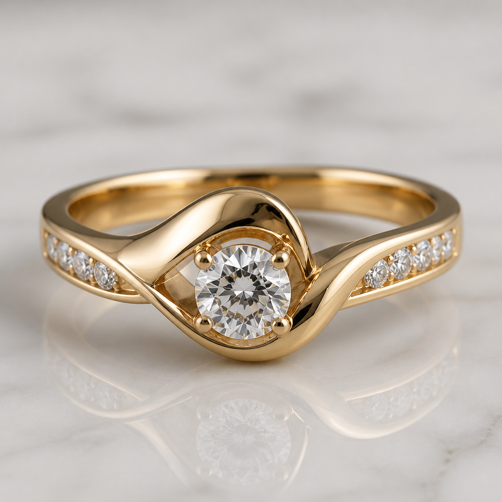 A women's ring
photorealistic jewelry design, A women's ring, modern style, just the design no text