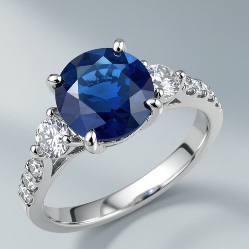 Round shape Kashmir Royal Blue Sapphire