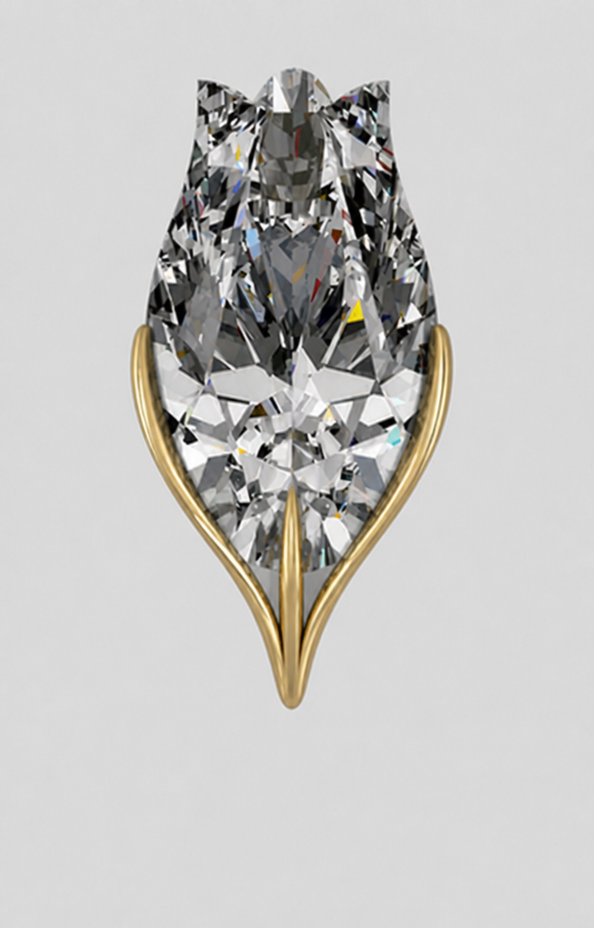 reduce the size of the gold, it should become more stylish and elegant, not so heavy<
the length of the part under the diamond should become shorter so that it becomes more in harmony with the piece
do not change the diamond
reduce the size of the gold, it should become more stylish and elegant, not so heavy<
the length of the part under the diamond should become shorter so that it becomes more in harmony with the piece
do not change the diamond