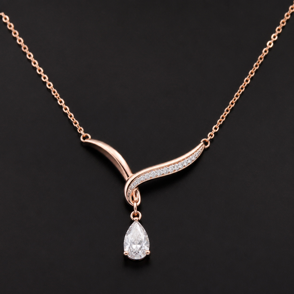 A women's necklace
photorealistic jewelry design, A women's necklace, modern style, just the design no text