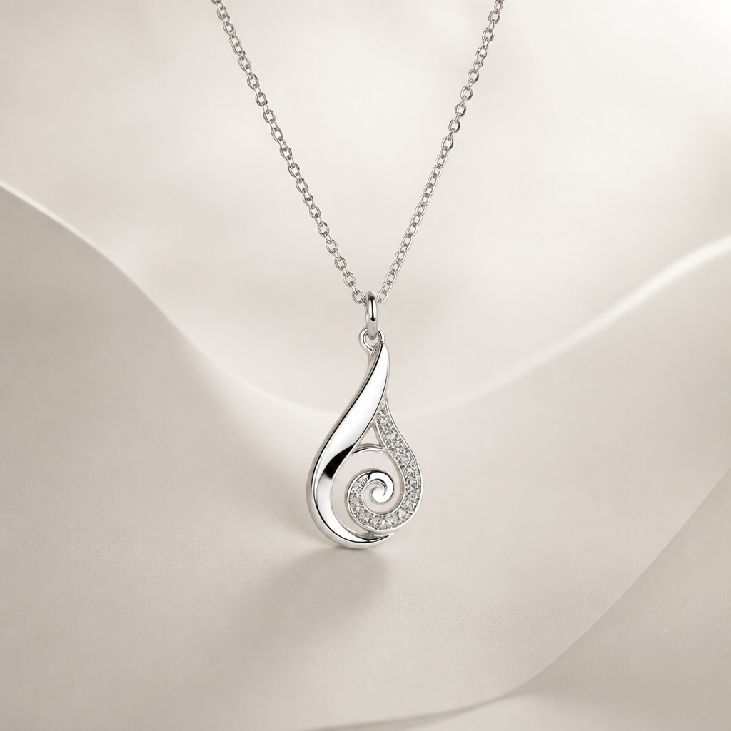 A abstract women's pendant made of white gold with diamond stones suitable for daily wear, ultra-minimalist, very simple and clean, understated, no embellishments. เอาลายไทยมาเป็นส่วนประกอบ, cost 300$
photorealistic jewelry design, A abstract women's pendant made of white gold with diamond stones suitable for daily wear, ultra-minimalist, very simple and clean, understated, no embellishments. เอาลายไทยมาเป็นส่วนประกอบ, cost 300$, abstract style, just the design no text