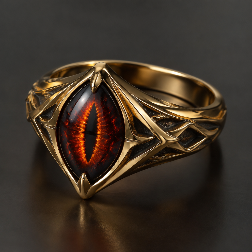 A women's ring. lord of the rings inspired male ring
photorealistic jewelry design, A women's ring. lord of the rings inspired male ring, modern style, just the design no text