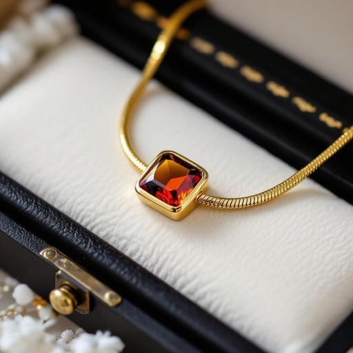 Choker , chain style: snake width 7mm, gem stone in the middle squared with a thick outer layer , colour of gem stone : brown glass, sunny orangey colour and same width as the chain, fitted