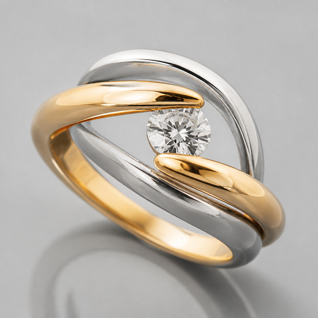 A women's ring
photorealistic jewelry design, A women's ring, modern style, just the design no text