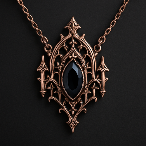 Beautiful rose gold necklace
