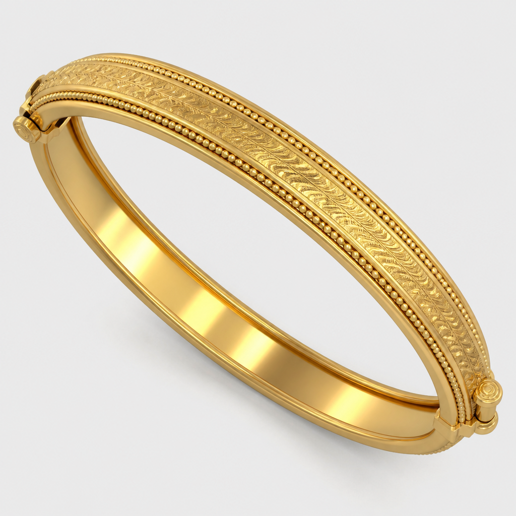 Cad for plain gold bangle
photorealistic jewelry design, Cad for plain gold bangle, ethnic style, just the design no text