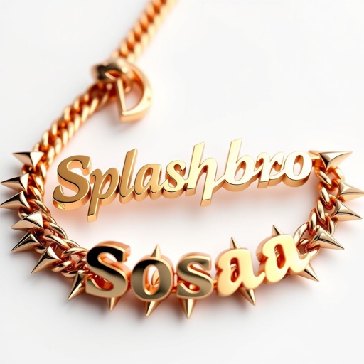 Create a big 30k chain that say Splashbro Sosa, with spikes & gold back
