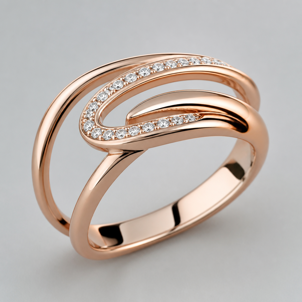 A women's ring
photorealistic jewelry design, A women's ring, modern style, just the design no text