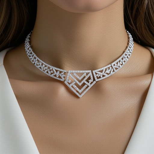 Geomatric choker of daimonds oaf architecture and edue bpoilmes and shapes vibes