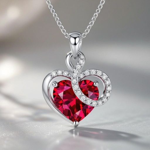 Red heart dimond
