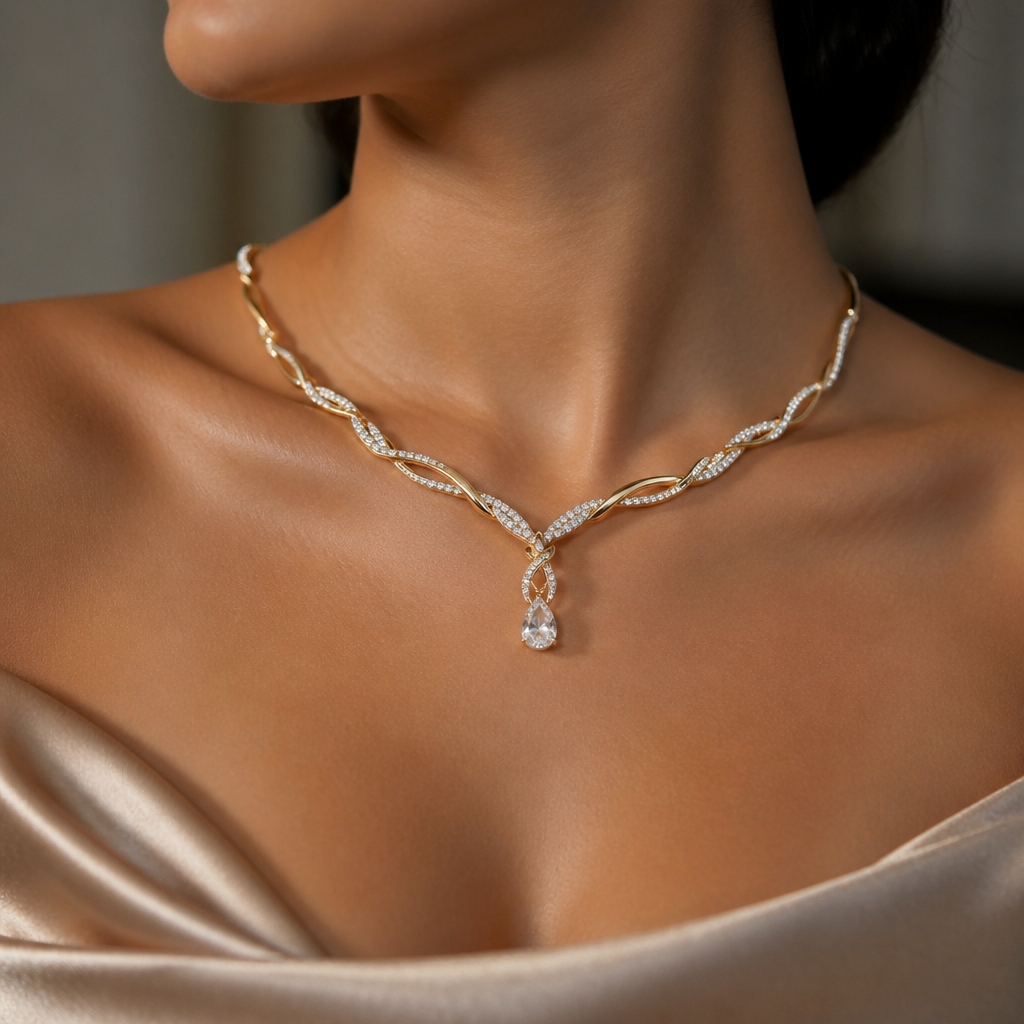 Can u put the previous design on a model
photorealistic jewelry design, Can u put the previous design on a model , luxury style, just the design no text