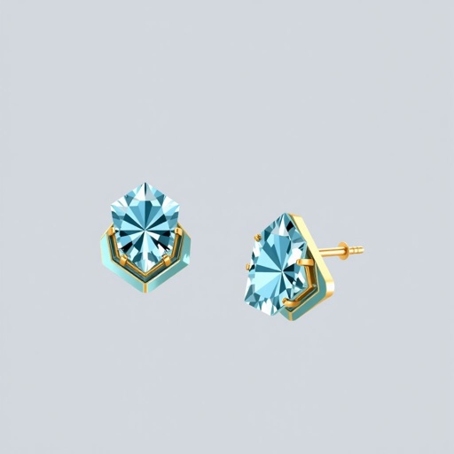 Aquamarine Studs