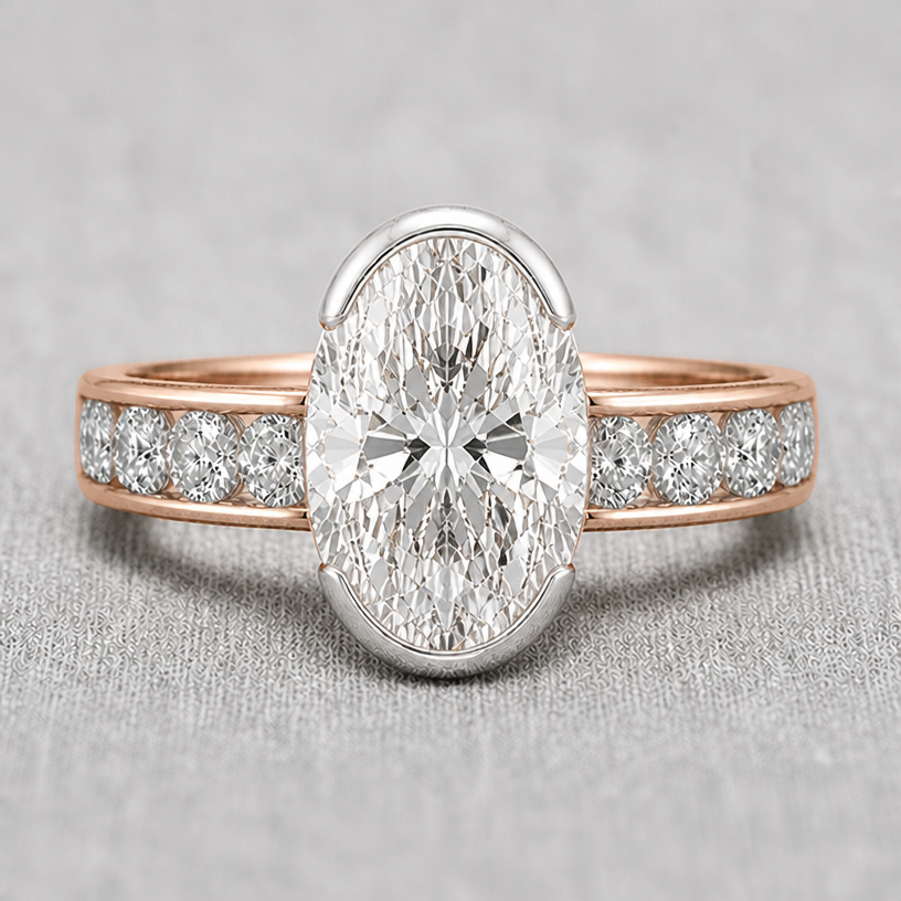 bigger main stone
edit the attached jewelry design with these instructions: bigger main stone. keep it photorealistic, just the design no text