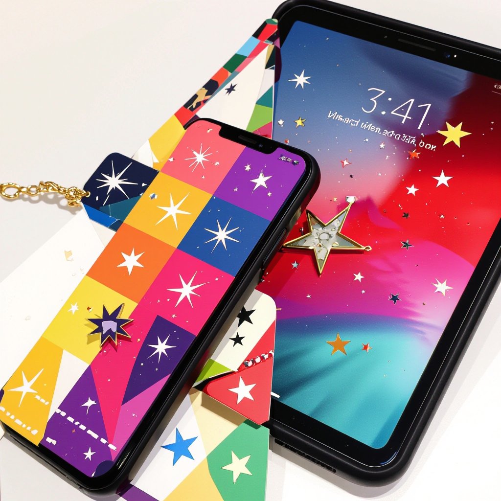 Небольшие золотые матовые серьги в виде созвездия