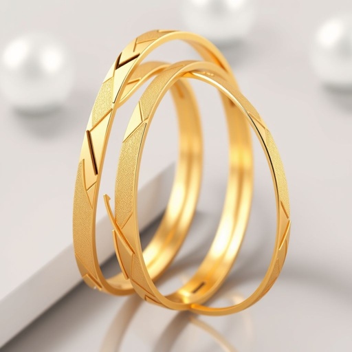 Gold pattern bangles