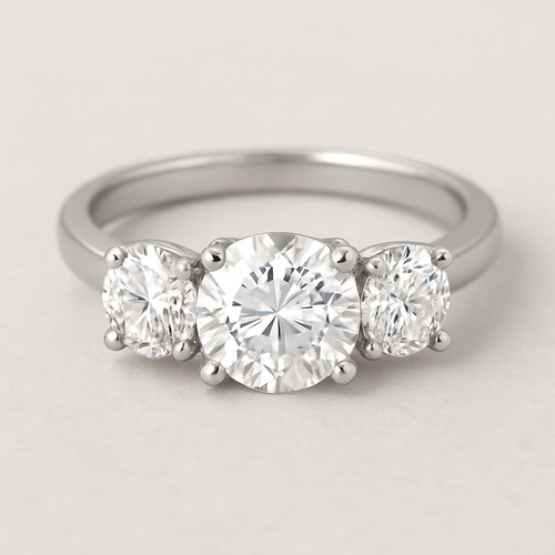 ביקשתי רק 7 קראט באמצע ובשני הצדדים למעלה יותר 2 קראט בכל צד שוכב לצד  