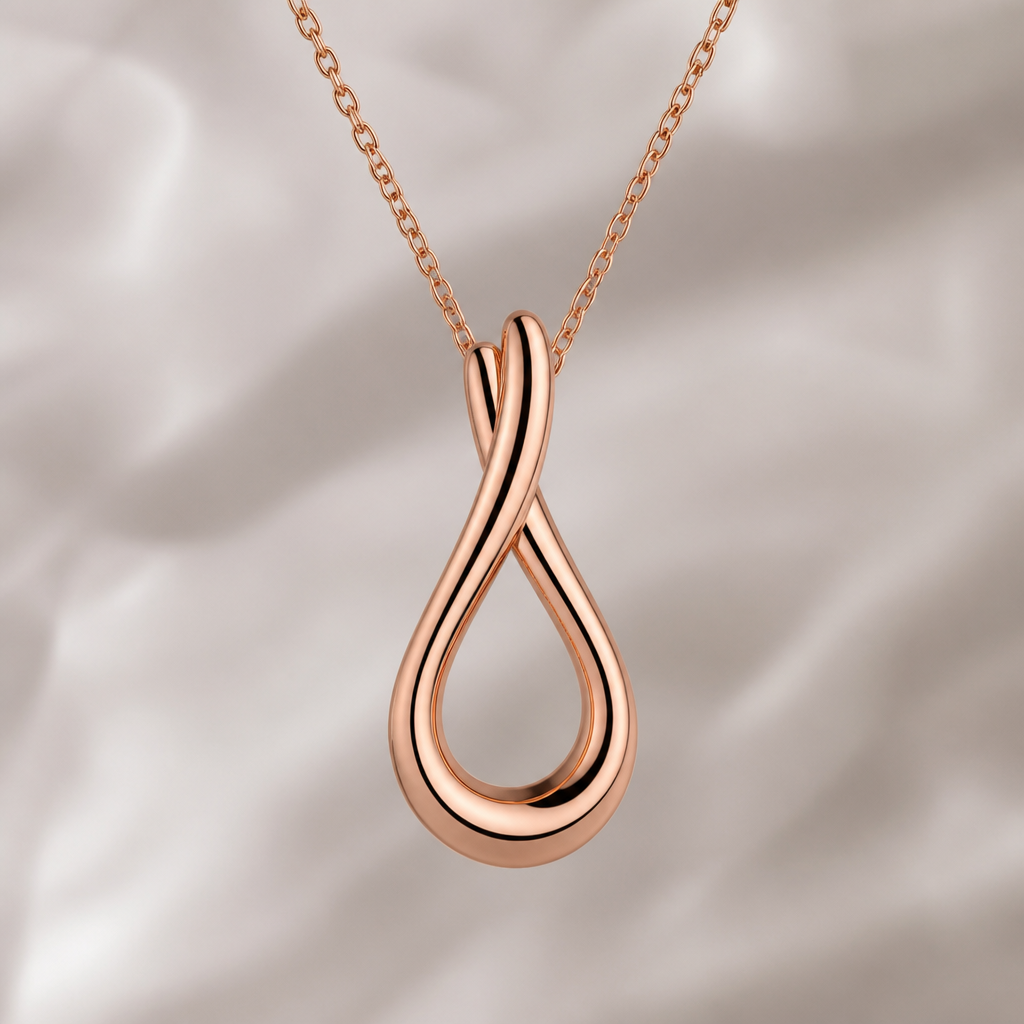 A minimalist women's pendant made of rose gold
photorealistic jewelry design, A minimalist women's pendant made of rose gold, minimalist style, just the design no text