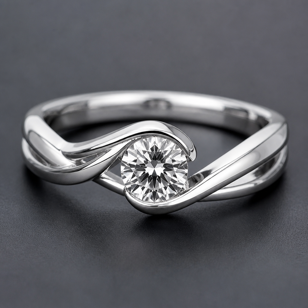 A women's ring
photorealistic jewelry design, A women's ring, modern style, just the design no text