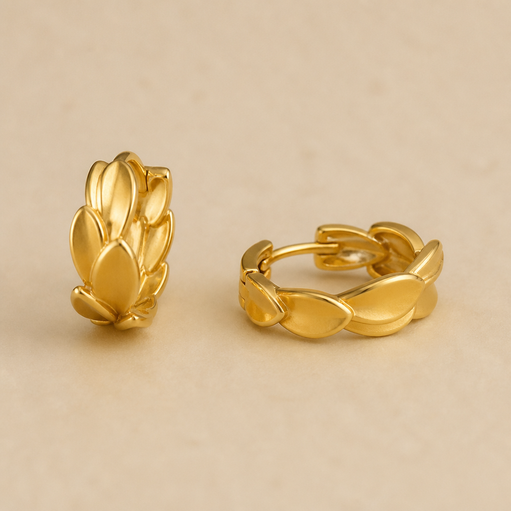 A nature women's earrings made of gold, minimalist, simple and delicate, clean lines. dahlia petal huggies
photorealistic jewelry design, A nature women's earrings made of gold, minimalist, simple and delicate, clean lines. dahlia petal huggies, nature_inspired style, just the design no text