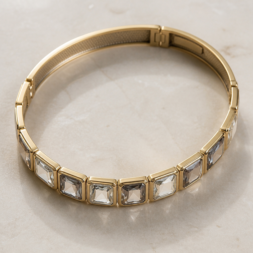 A women's bracelet
using the attached image as a visual reference, create A women's bracelet. photorealistic, just the design no text