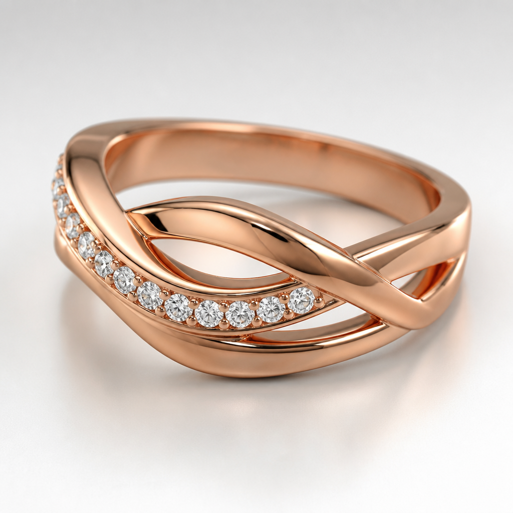 A women's ring
photorealistic jewelry design, A women's ring, modern style, just the design no text